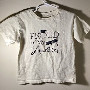 Proud of My Auntie Kids T-Shirt - Cream